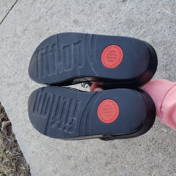 Fitflop Womens The Cha Cha Lighweight Sandals Size 8 Black Comfort - Picture 5 of 14